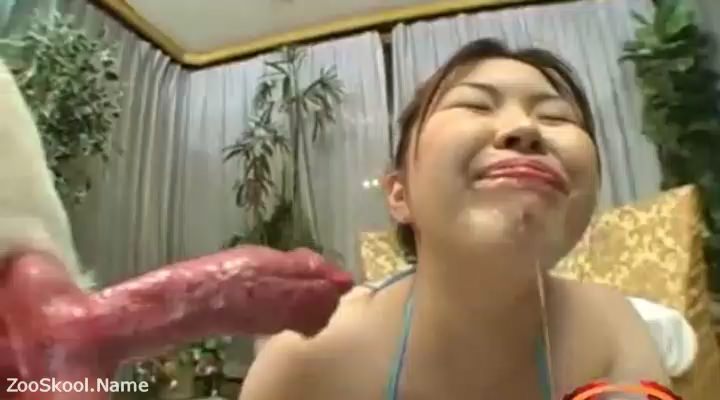 Beastyasia - asian chick makes dog porns happy 400p